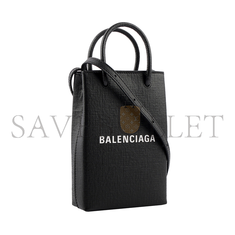 Ba*len*cia*ga shopping phone holder bag black 593820 (18*11*5cm)